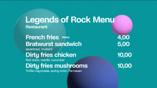Legends of rock eten